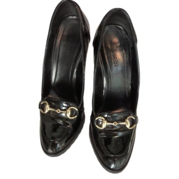 Gucci Horsebit Patent Pumps - Picture 1 of 3